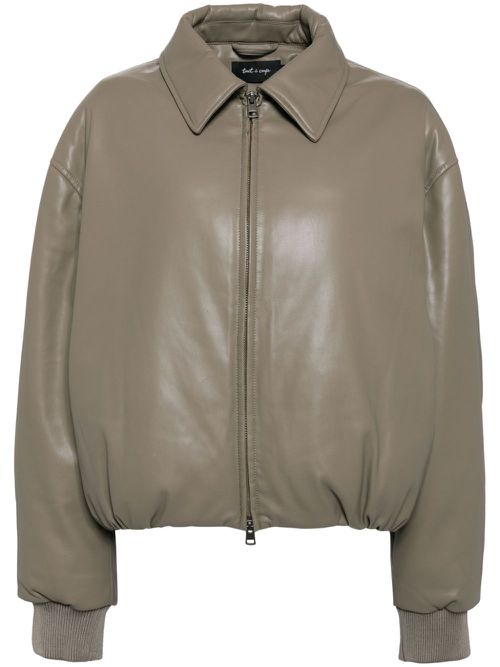 Zip-up padded jacket - Neutrals
