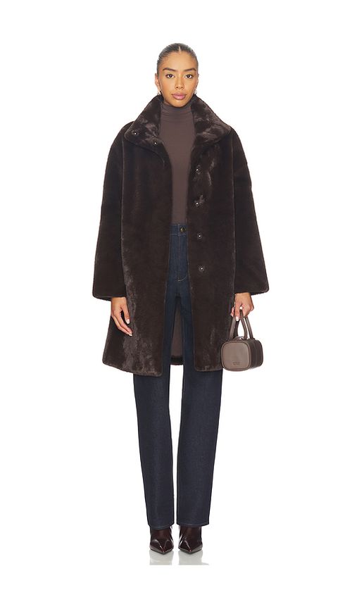 Apparis Blair Coat in Brown. M. Also in L