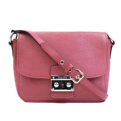 Miu Miu Pink Leather Shoulder Bag Pre-Owned