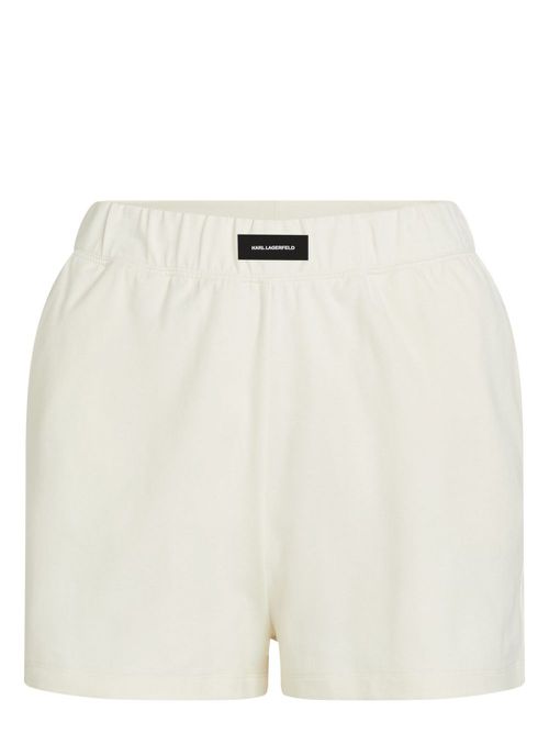 Logo patch minishorts - Neutrals