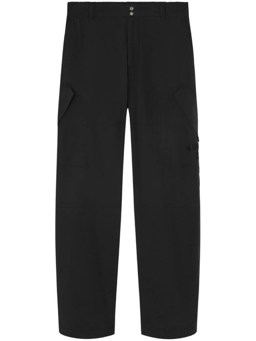 Straight leg tailored trousers - Black