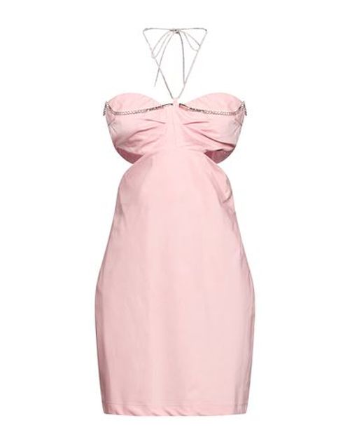Woman Mini dress Pink Size 10 Cotton, Elastane