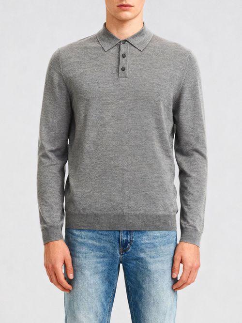 Polo Shirt Men color Grey