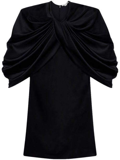 Draped minidress - Black