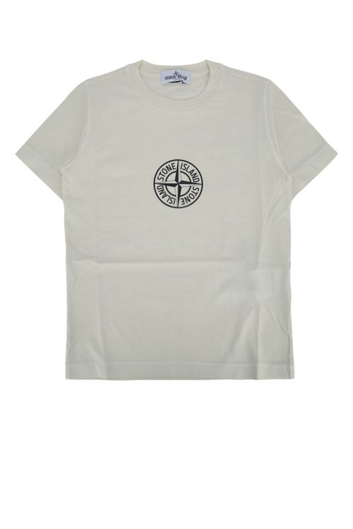 Logo-Embroidered T-Shirt — Beige