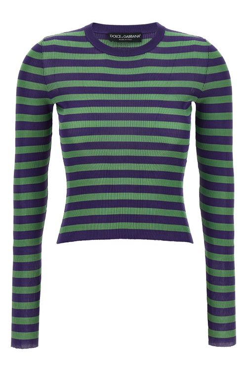 Striped Viscose Sweater