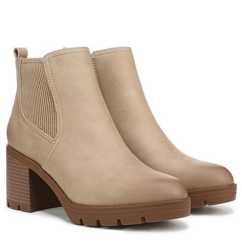 Women's Madalynn Gore Water Repellent Booties (Sand Faux Leather)