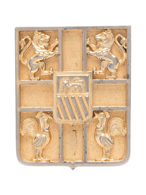 1990s animal motif belt buckle - Gold