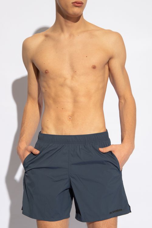 Swimming Shorts, Men's, Navy Blue