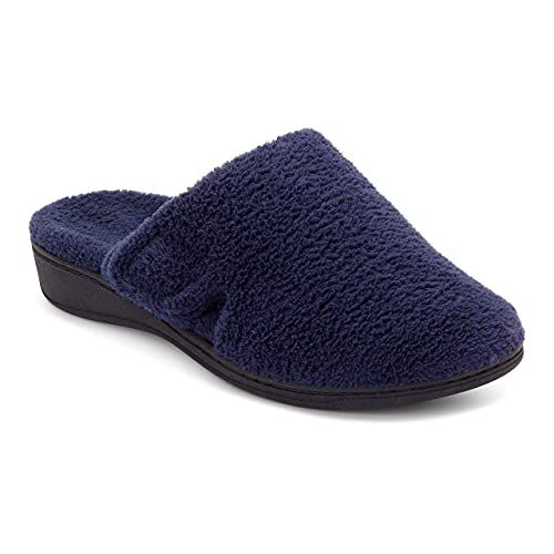 Vionic Women’s Gemma Mule Slipper - Comfortable Spa House Slippers that include Three-Zone Comfort with Orthotic Insole Arch Support