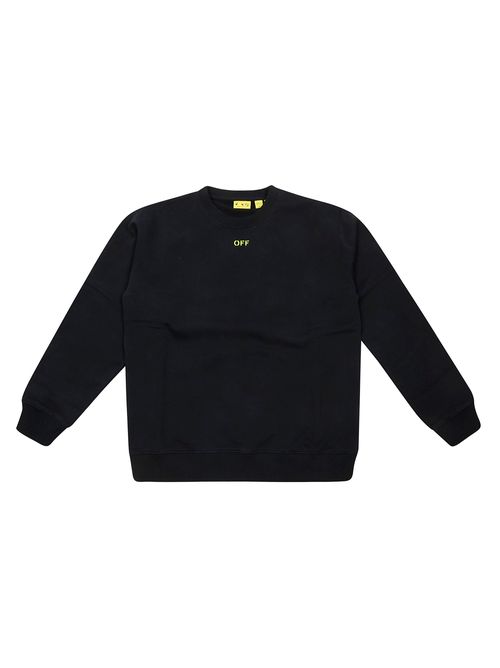 OFF and Diag Print Crewneck Sweatshirt