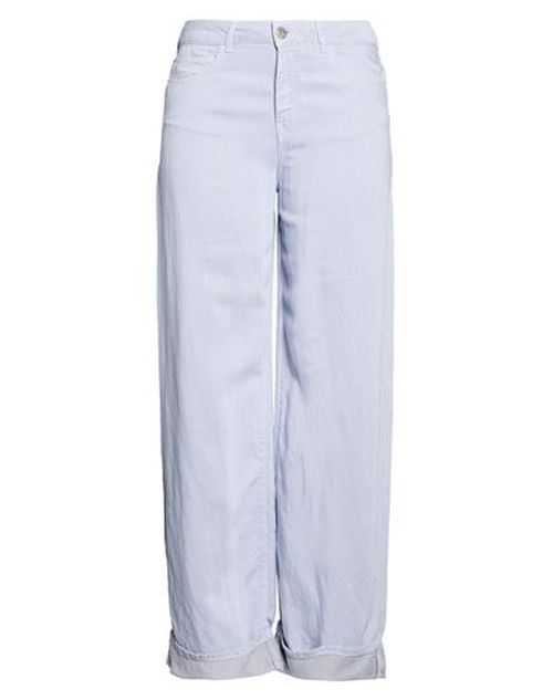 Woman Pants Light blue Size 31 Lyocell, Linen