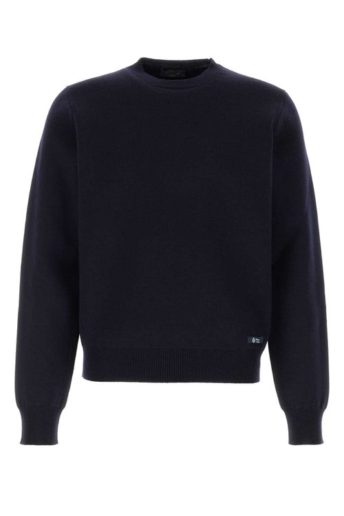 Dark Blue Wool Blend Sweater