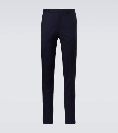 Wool slim pants
