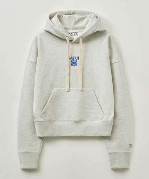  Apero Pocket Crop Hoodie Oatmeal 