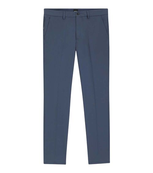 Blue Flat Front Pants