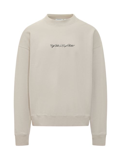 Beige Crew Neck Sweatshirt