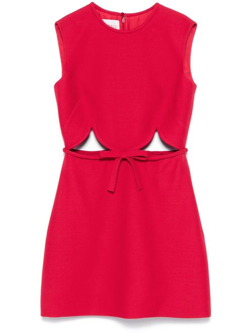 Bow-detail mini dress - Red