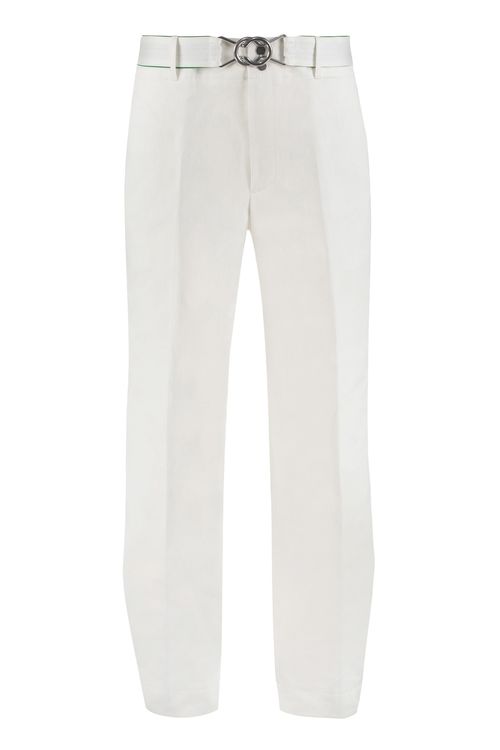 Cotton Trousers for Men with Removable Belt