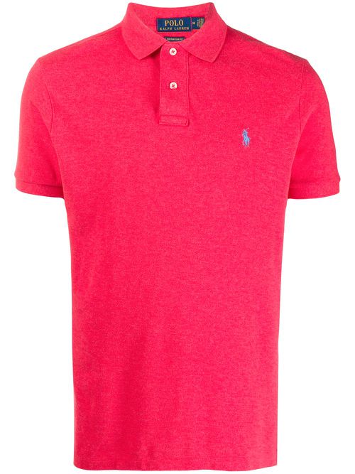 Logo-embroidered polo shirt