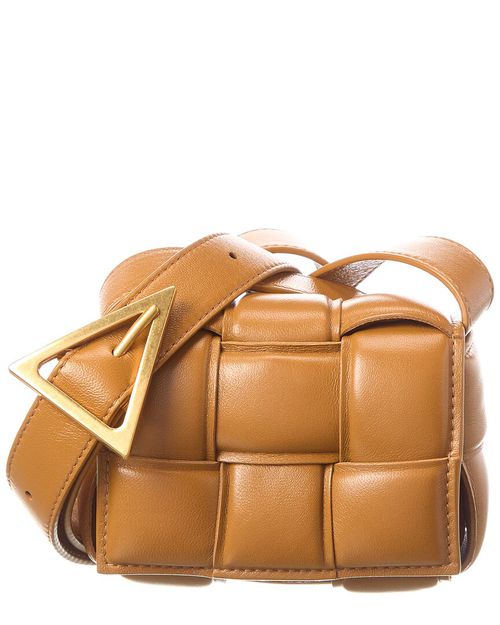 Candy Padded Cassette Leather Shoulder Bag