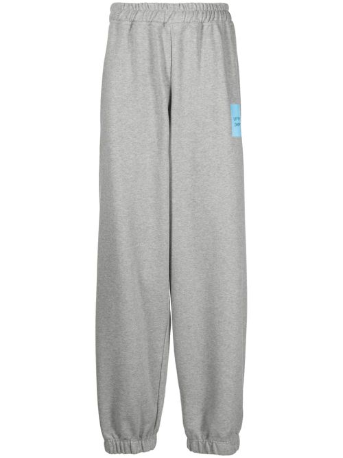 Logo-print wide-leg track pants - Grey