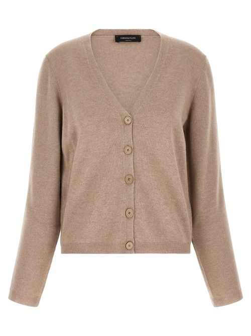 Filo Diamante Cardigan — Beige