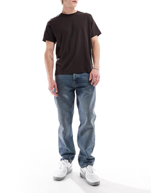 Rush regular fit jeans in canyon mid vintage dark wash blue