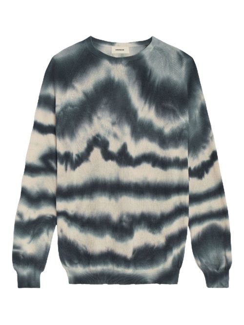 Tie-dye long-sleeve sweater - Neutrals