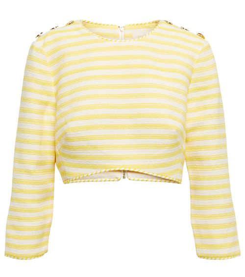 Zimmermann Hide Tide striped crop top