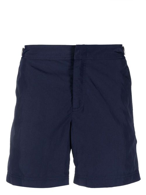 Bulldog tape-detail swim shorts - Blue