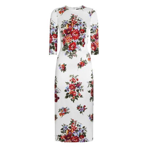 Floral-print Split Midi Dress