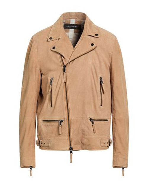 Man Jacket Camel Size 40 Leather