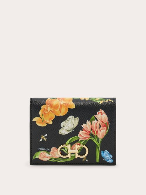 Women Gancini compact wallet Multicolor