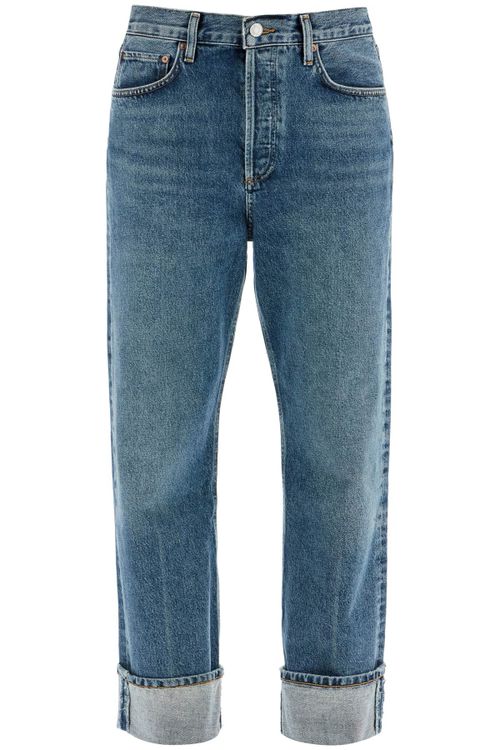 Agolde Women's Ca Straight Low-Waist Jeans By Fran in Blue | Size 24 | A9157E1206