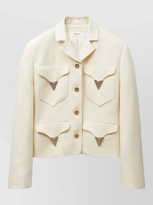 Versace - single breasted wool blazer slim fit