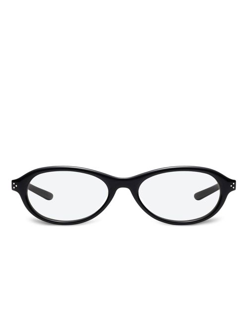 Oval-frame glasses - Black