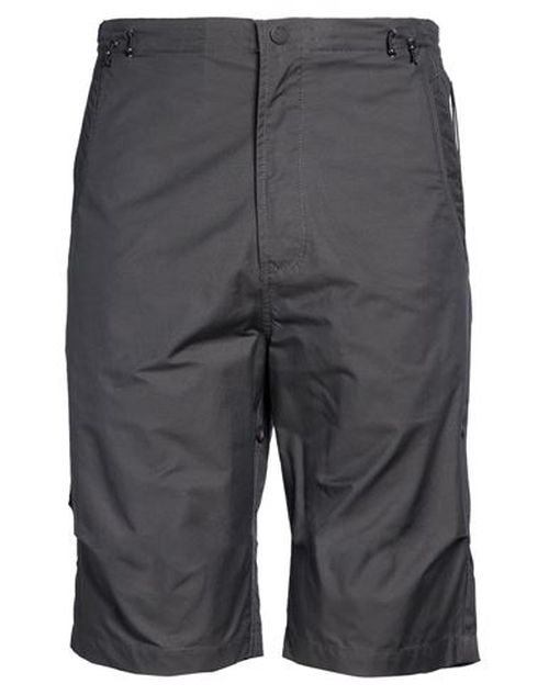 Man Shorts & Bermuda Shorts Charcoal Size L Organic cotton, Recycled polyester