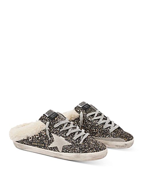 Deluxe Brand Women's Super-Star Glitter Mule Sneakers