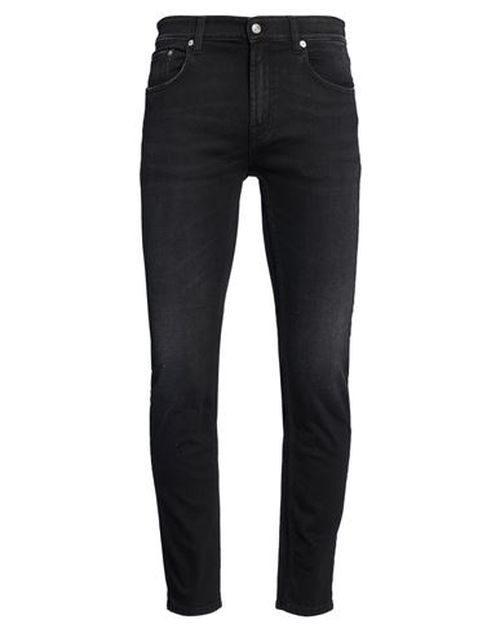 Man Jeans Black Size 33 Cotton, Elastane