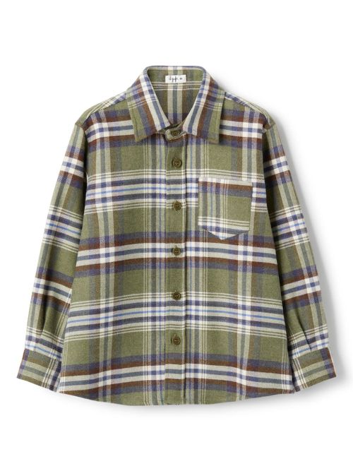 Checked cotton shirt - Green