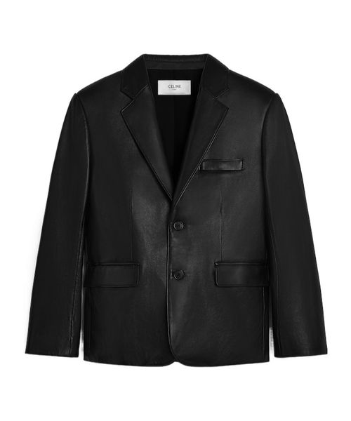 Tailored jacket IN PLONGE LAMBSKIN