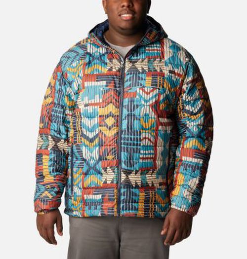 컬럼비아 남성 Men s Powder Lite  Hooded Insulated Jacket - Big- 1693932-PRINTS