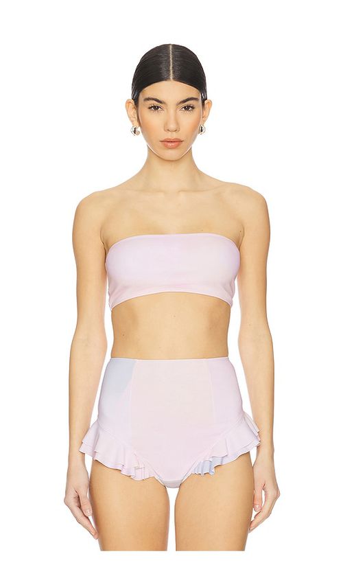 Selkie The Bandeau Bikini Top in Blush. -  XXS also in 1X, 2X, 3X, 4X, 5X, 6X, L, M, S, XL