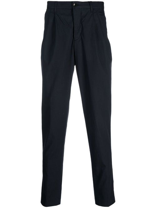 Cotton tapered trousers - Blue