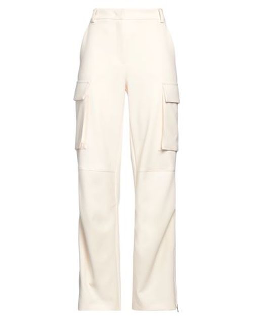 Woman Pants Ivory Size 2 Polyester, Viscose, Elastane