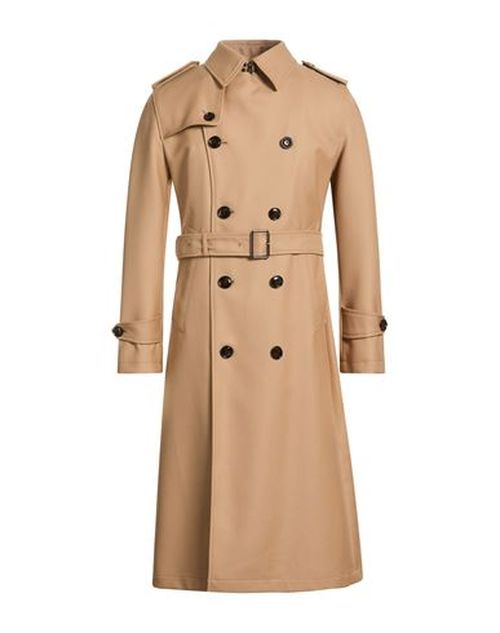 Man Overcoat & Trench Coat Camel Size 38 Cotton