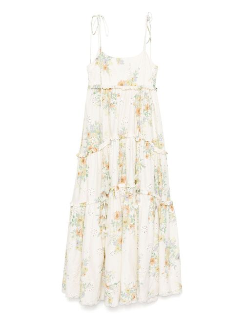 Floral-print dress - Neutrals