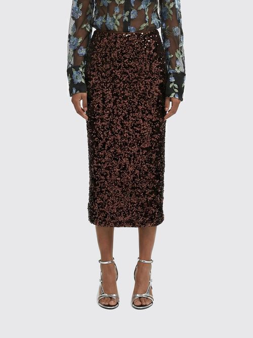 Skirt Woman color Coffee