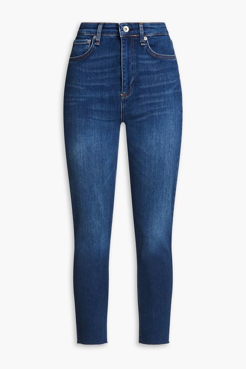 Nina cropped high-rise skinny jeans